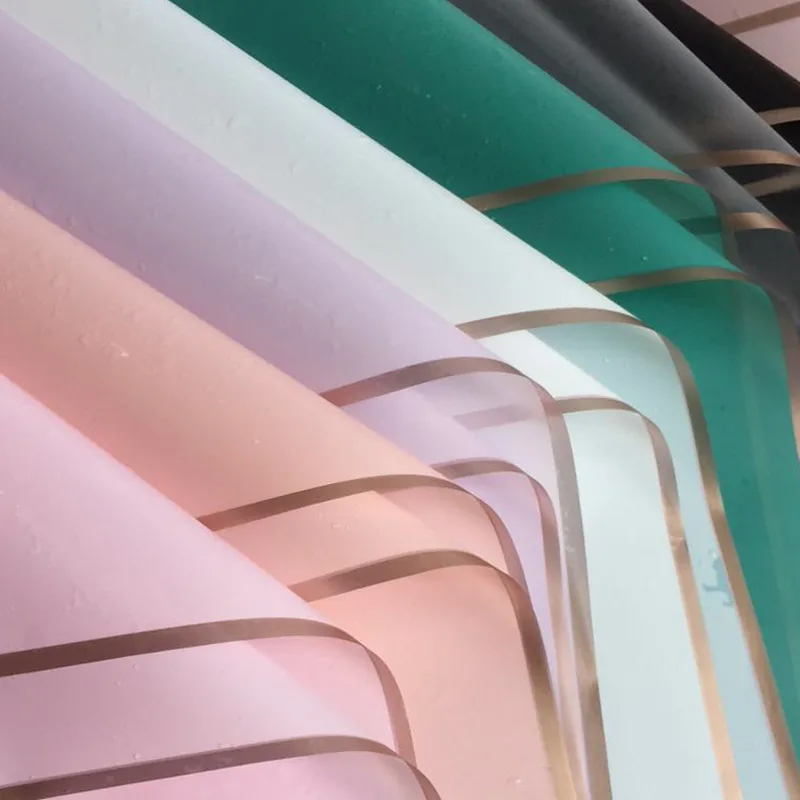 5 шт. Золотая рамка роза цветок оберточная бумага сделай сам корейский стиль пленка желе водостойкая