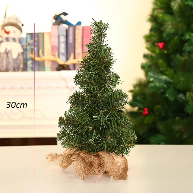 Мини Рождественская елка, Искусственная елка, миниатюрная елка для  праздника, домашняя комната, настольные украшения, новый год, 20/30 см |  AliExpress