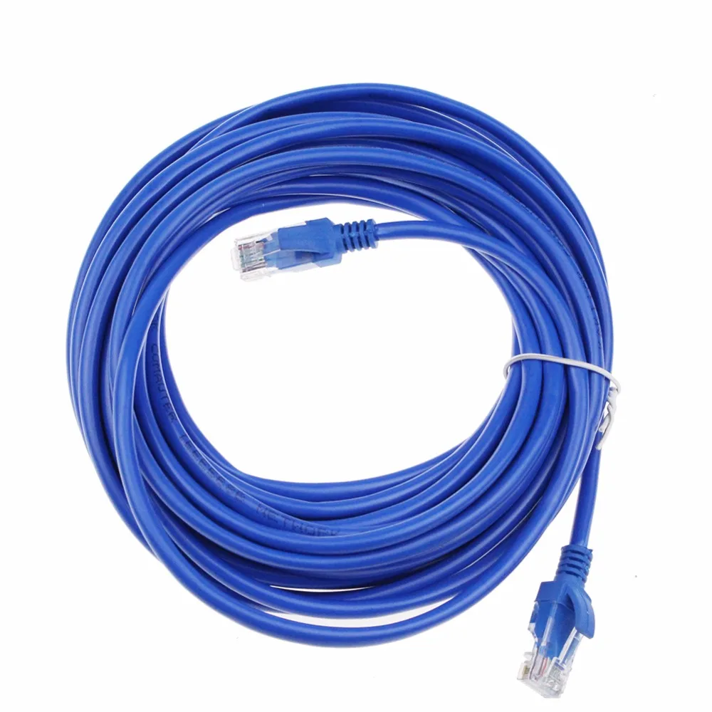 1 м 2 3 5 10 20 cat CAT5E плоский сетевой кабель UTP RJ45 соединительный LAN для компьютера