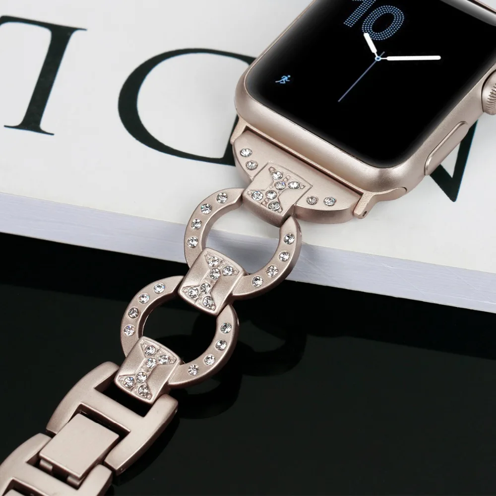 Браслет из нержавеющей стали для iWatch 4/3/2/1 82003|Ремешки часов| |