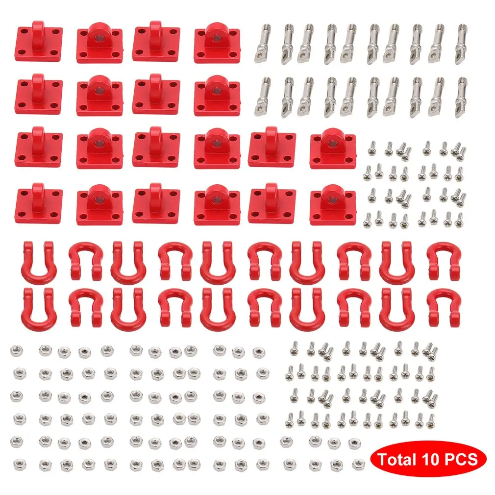 RC автомобиль красный металлический прицеп Скоба спасательный буксировочный