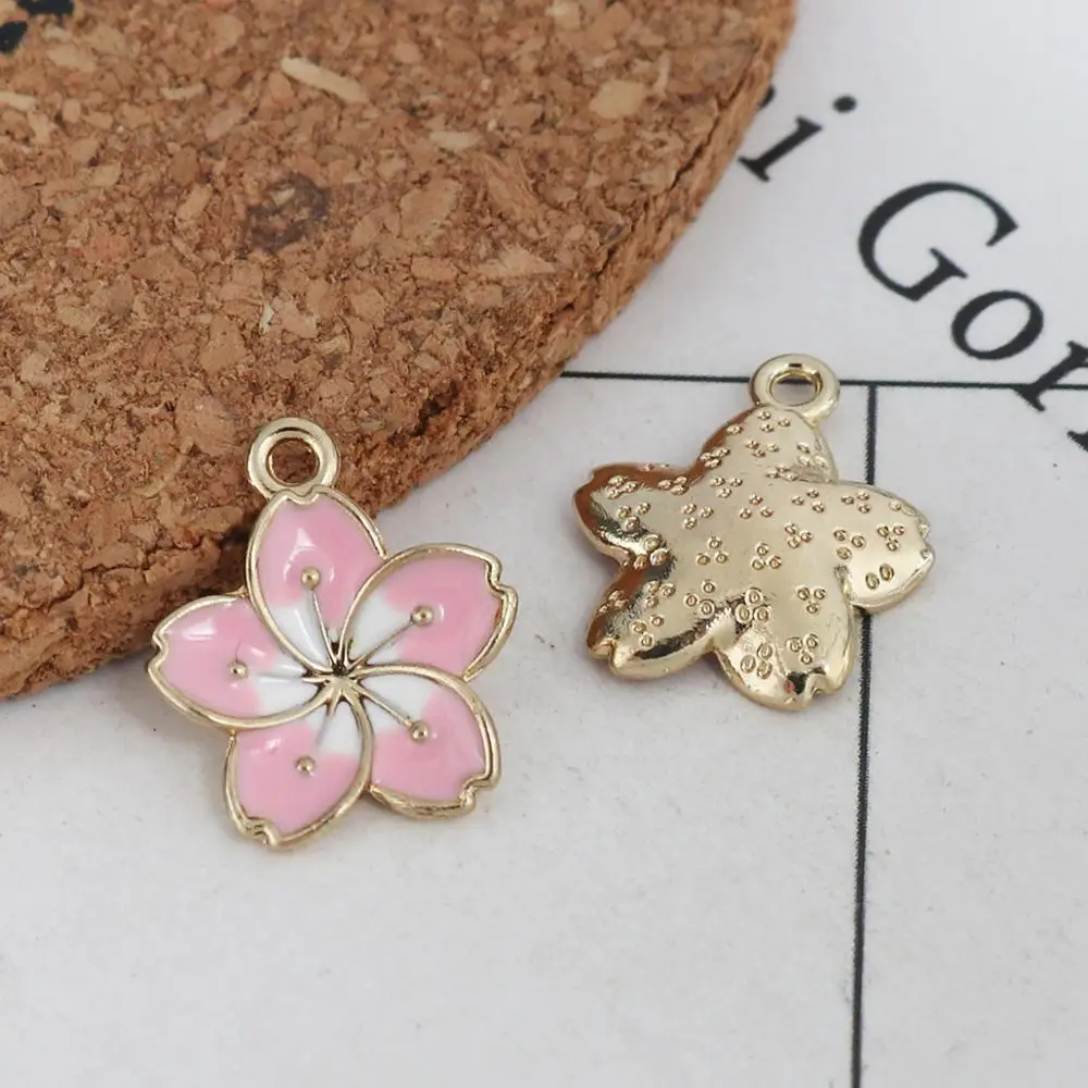 Doreen Box Подвески из цинкового сплава подвески в виде милого цветка Золотого