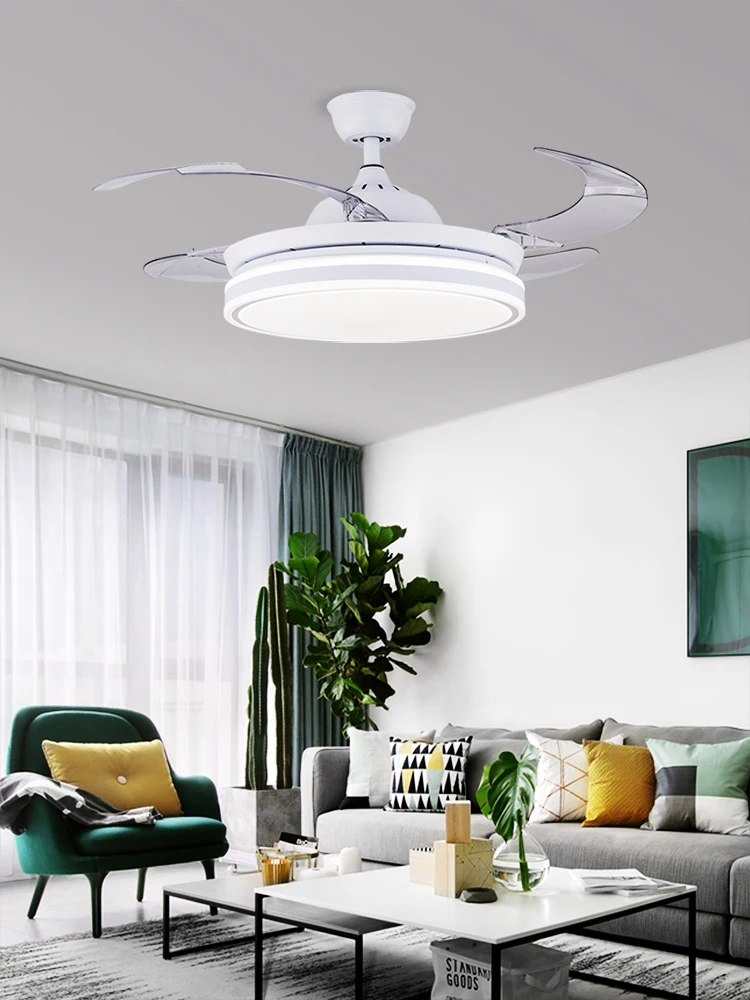 Новый высококачественный современный Невидимый вентилятор лампа с акриловым