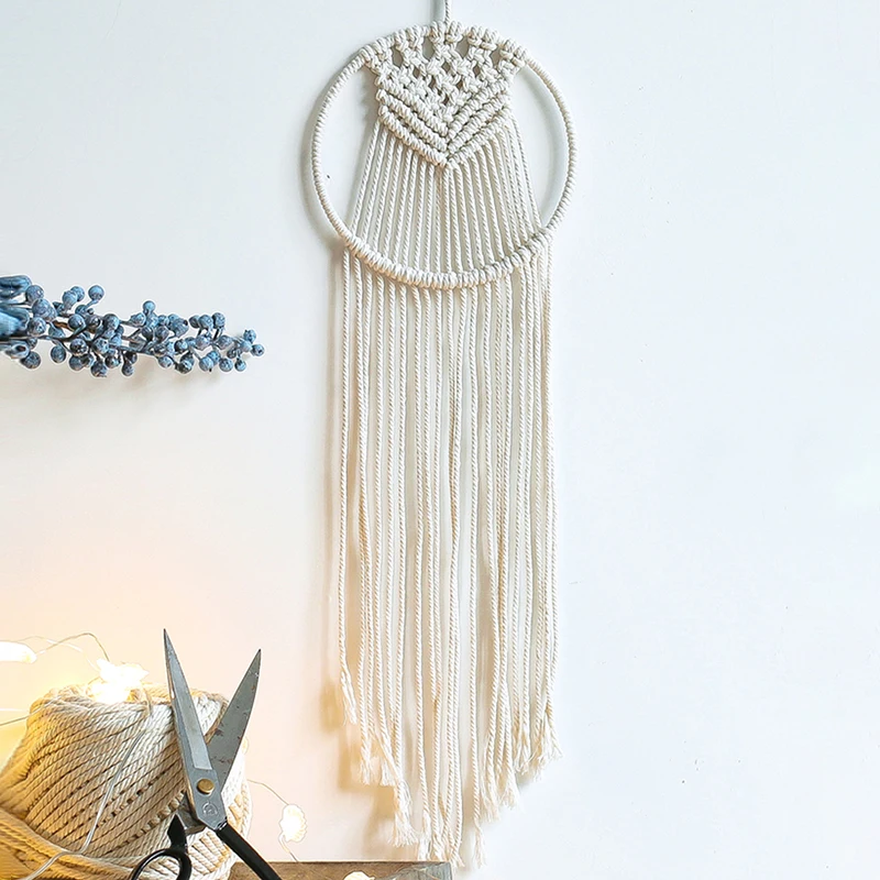 

Nordic Macrame Dreamcatcher Tapestry Room Decoration Farmhouse Decor Handmadedreamcatcher Gift