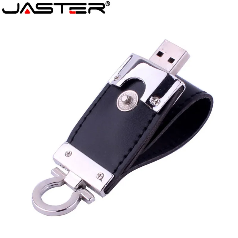 Оптовая продажа кожаный usb флеш накопитель JASTER меховой брелок память 8 ГБ 16 32 64