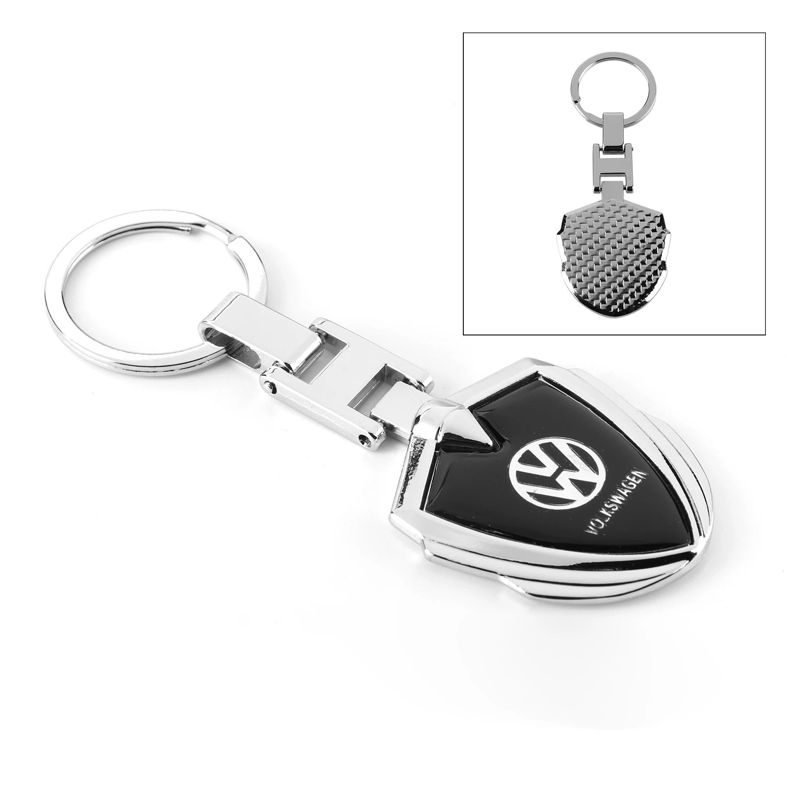 Черный брелок для ключей с логотипом декор VW Volkswagen Golf Polo Passat Tiguan Jetta Touran наклейка