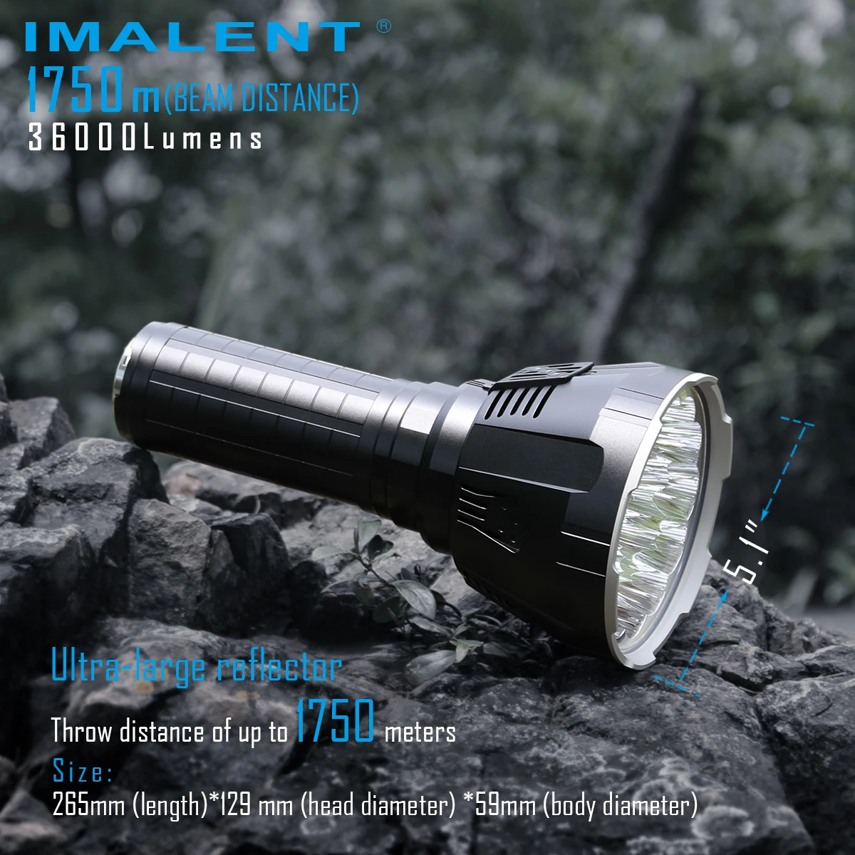 IMALENT R90TS светодиодный фонарик CREE XHP35 HI светодиодный s 36000лм мощный фонарик с O светодиодный дисплей для поисково-спасательных работ