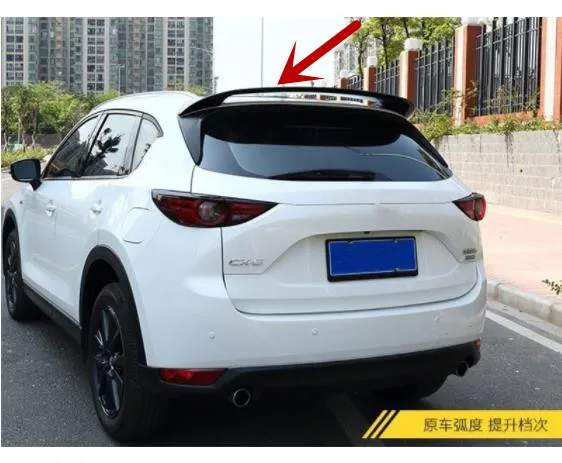 high quality ABS paint free punching movement tail wing fixed wing For Mazda CX-5 Second generation Car styling
