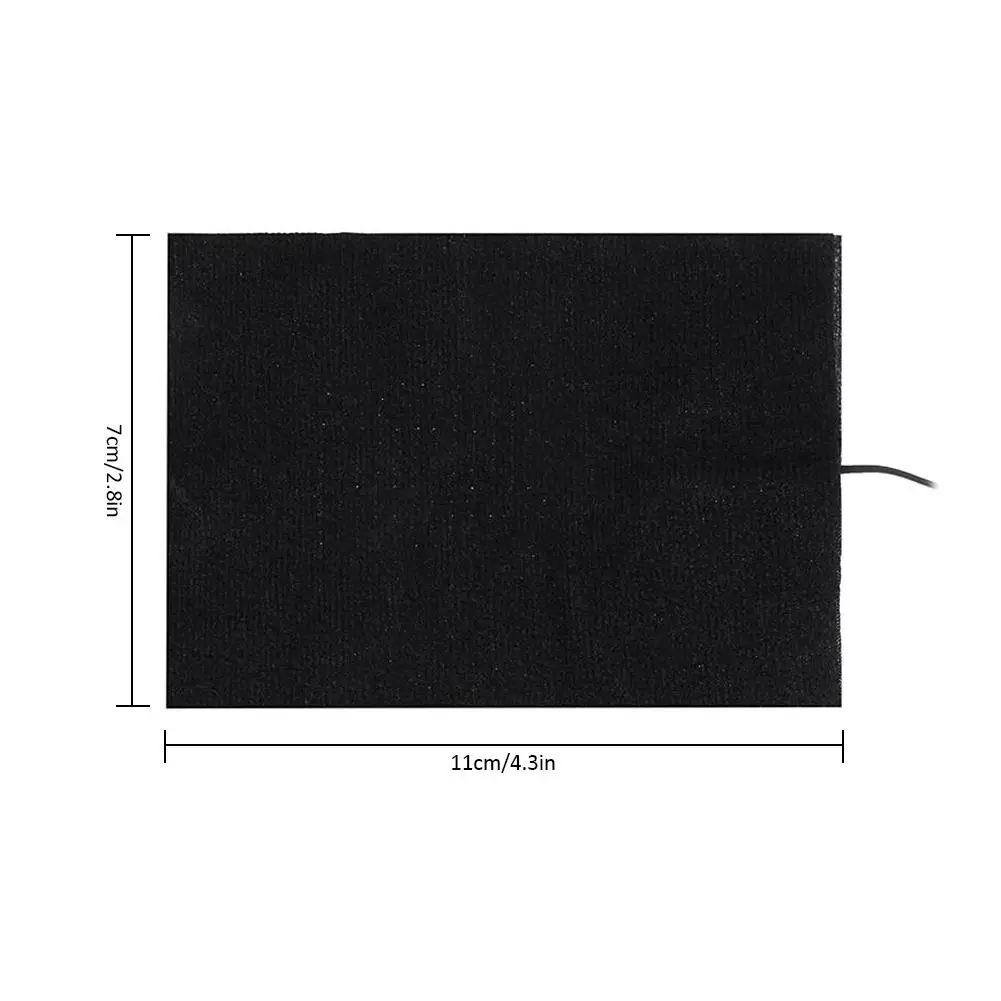 Грелка для одежды с зарядкой от USB 5 В нагревательная пластина из углеродного