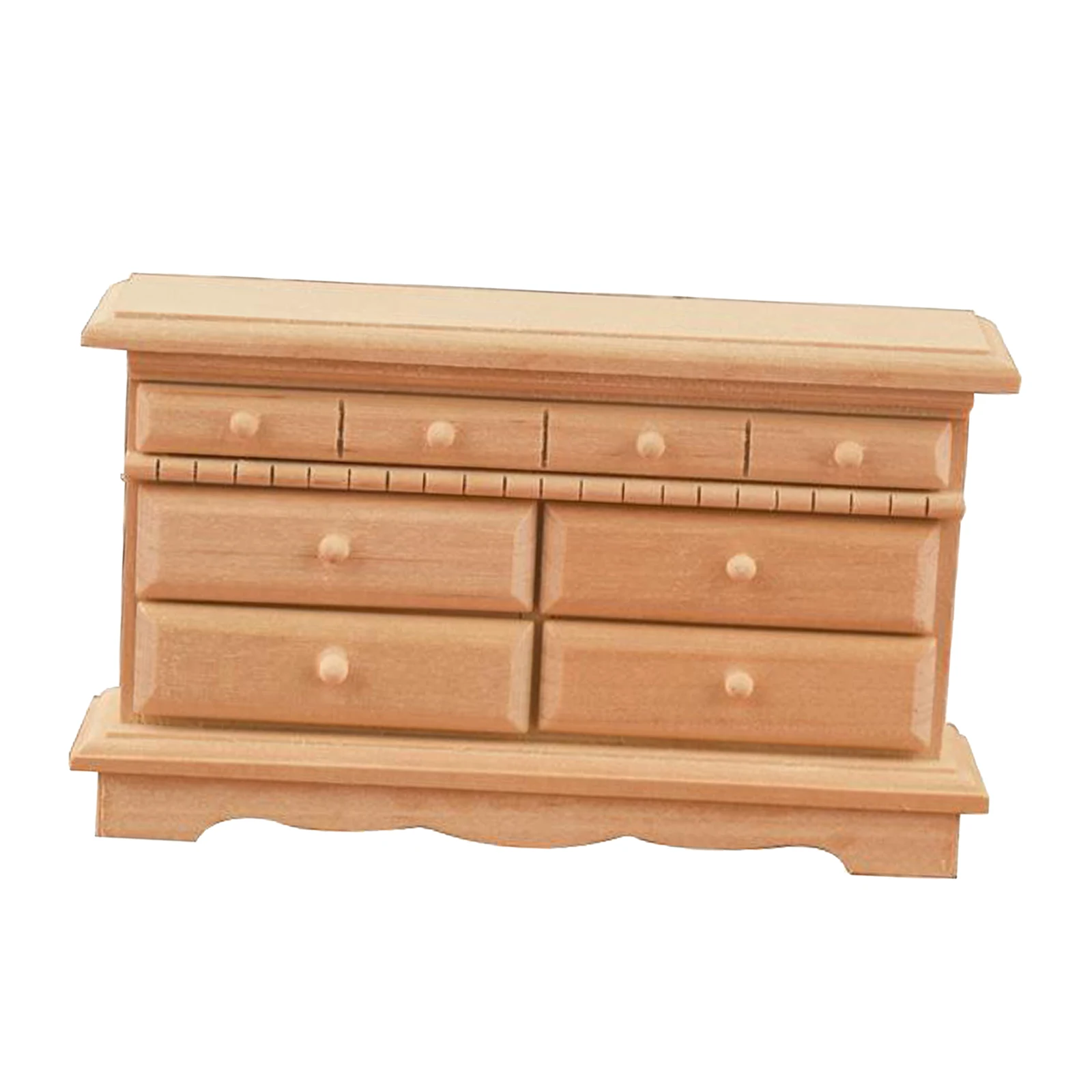 

1/12 Miniature Wooden Cabinet Model Doll Furniture Decoration