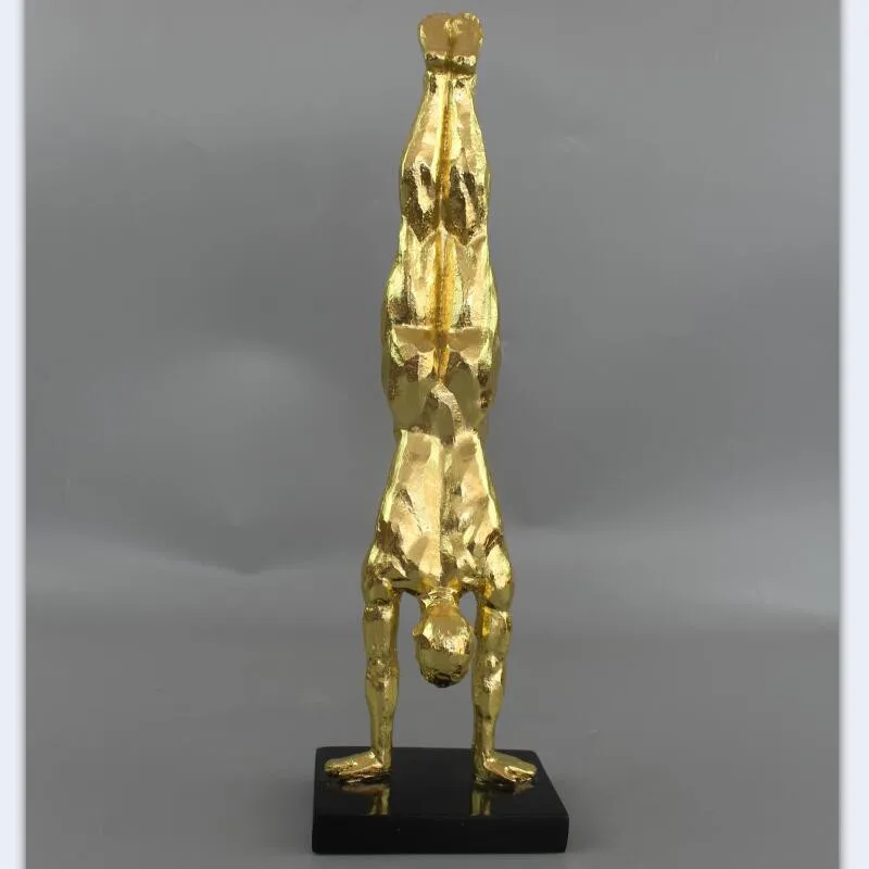 

Modern Simple Gymnast Handstand Resin Art&Craft Statue Creative Living Room Entryway Decoration Accessories X3541