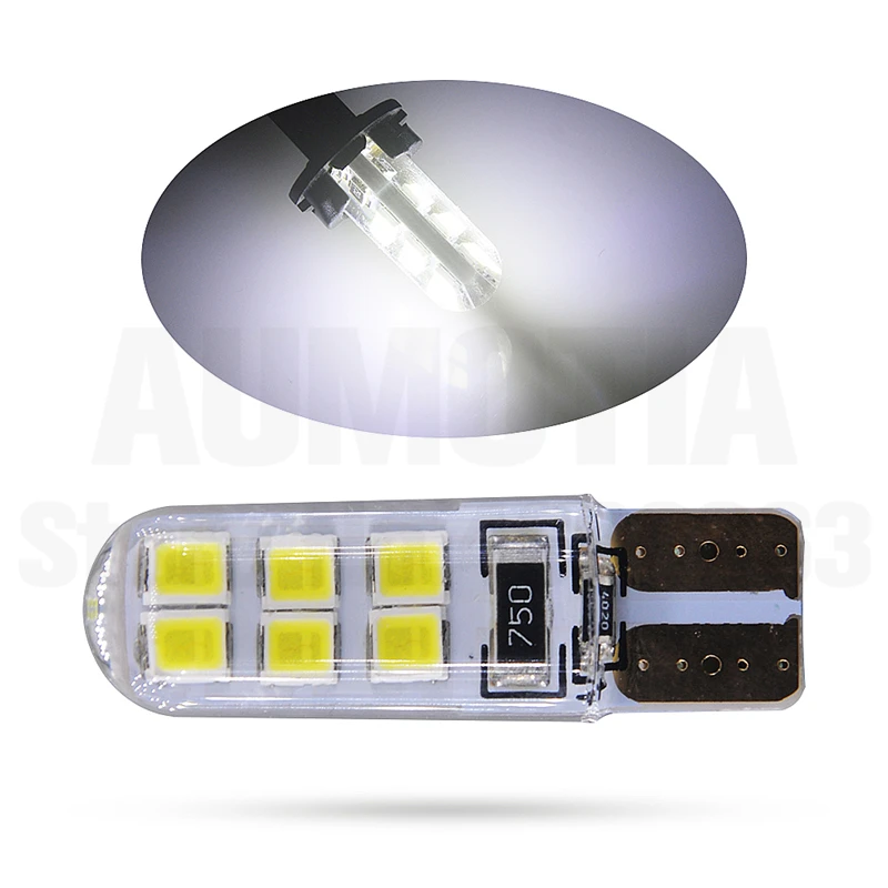 194 x яркая кварцевая T10 светодиодный W5W 2835 12SMD парковочный автомобильный клиновый