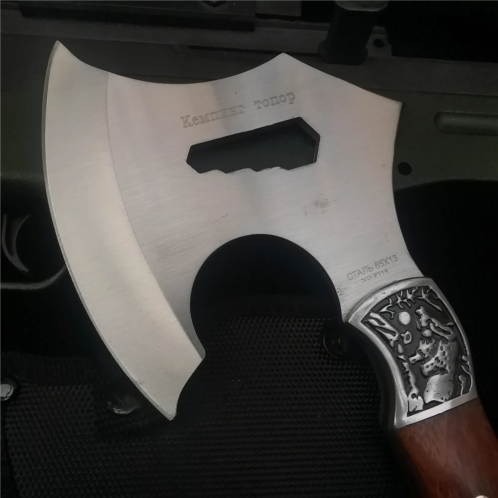 Топор для выживания охотничий топор кемпинга ручной огонь из нержавеющей стали