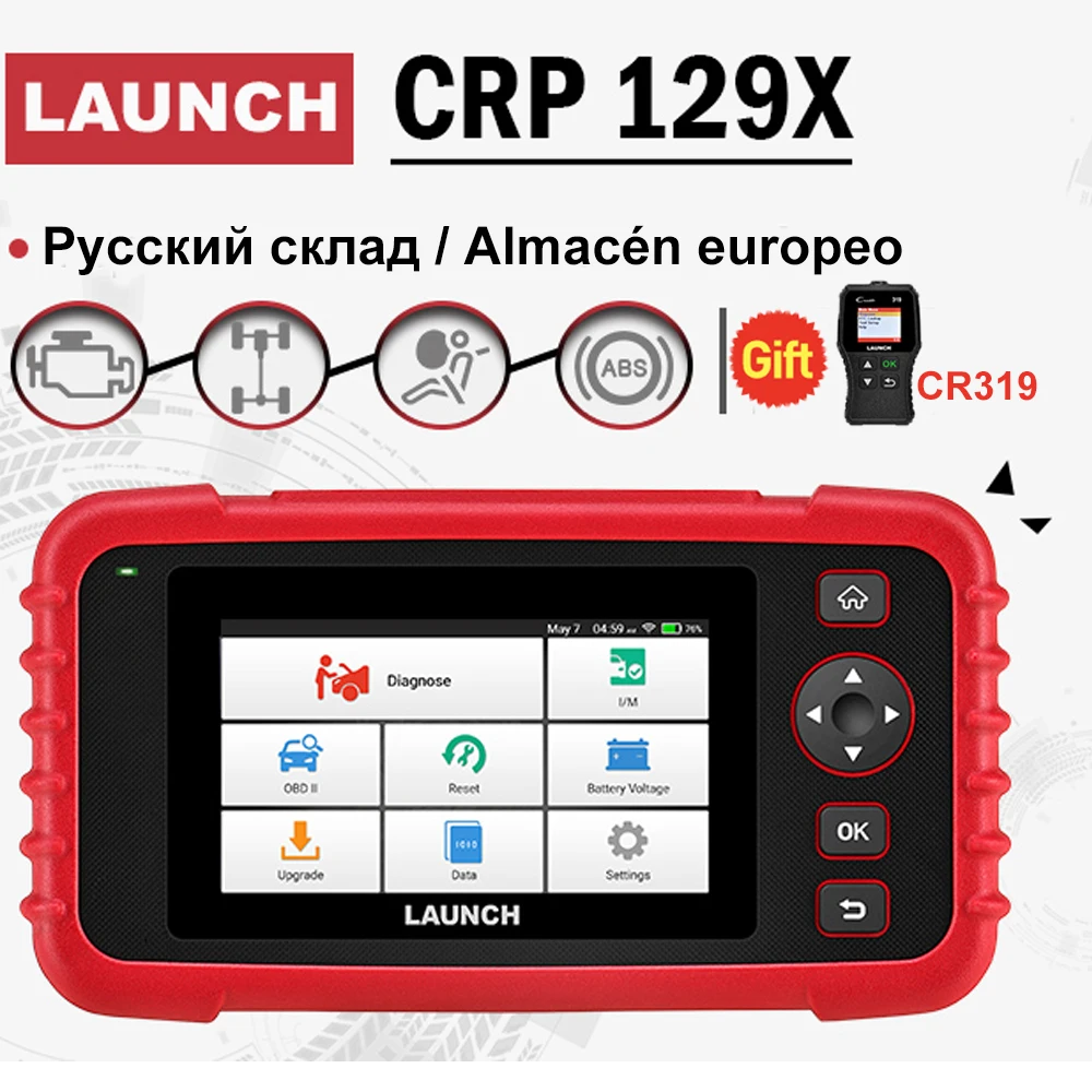Launch X431 CRP129X OBD2 wifi OBD2 сканер автоматический считыватель кодов OBDII диагностический инструмент OBD Автомобильный инструмент обновление запуска crp129