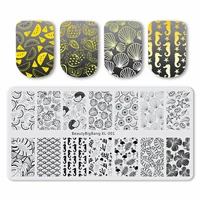 beautybigbang nail stamping plates shell flower watermelon image designer stamping nail art stamps template mold