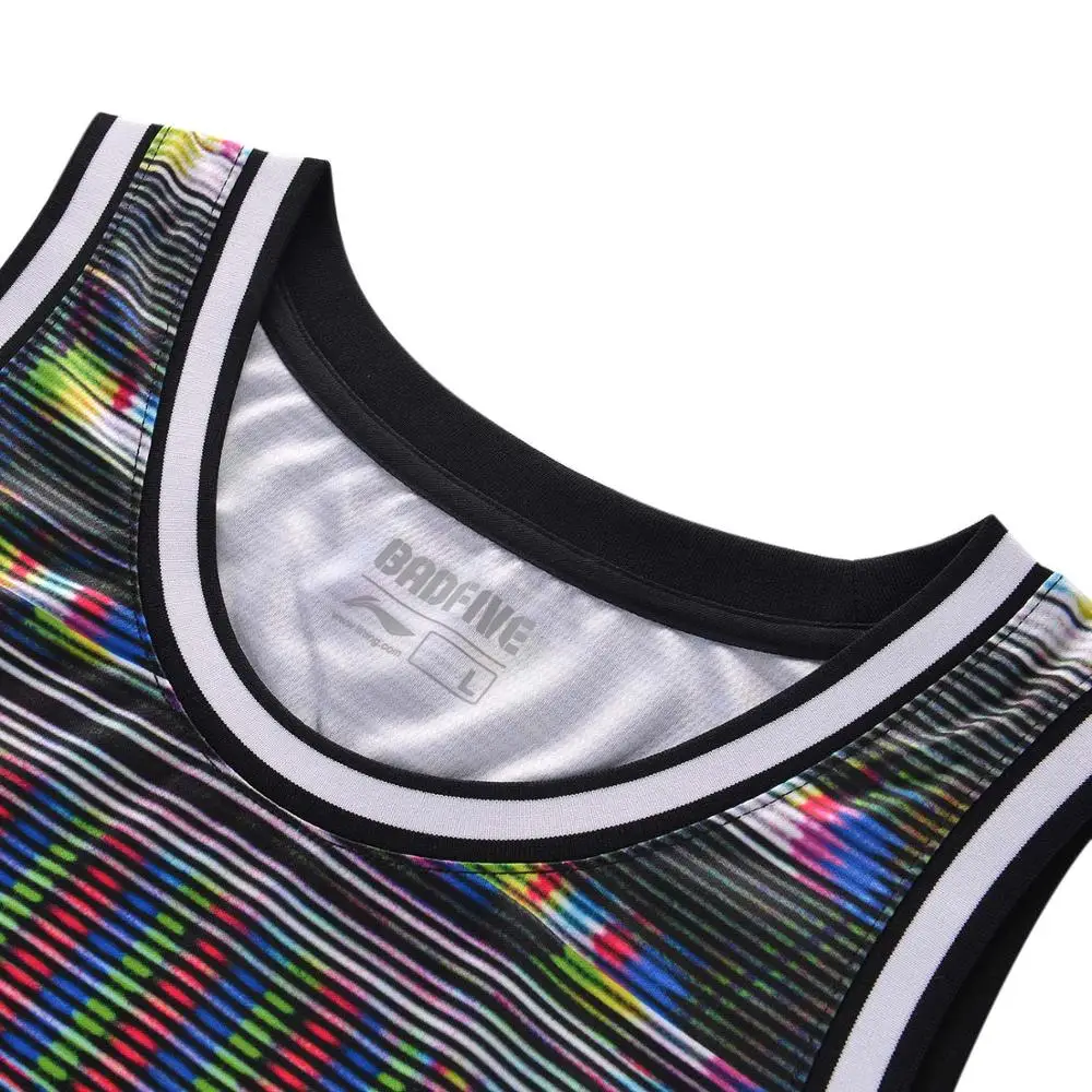 Мужская баскетбольная майка Li-Ning BADFIVE футболка без рукавов из 100% полиэстера