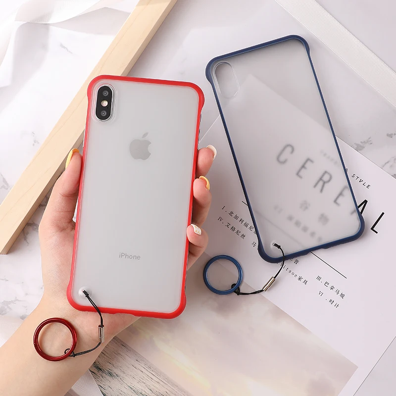 Ультратонкий чехол для телефона без оправы iphone Xs Max XR X 7 8 6 матовый ПК