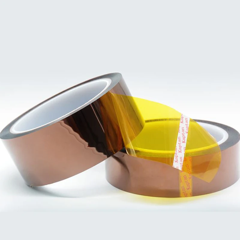 Клейкая лента для электронной промышленности полиимидная термостойкая золотая 1