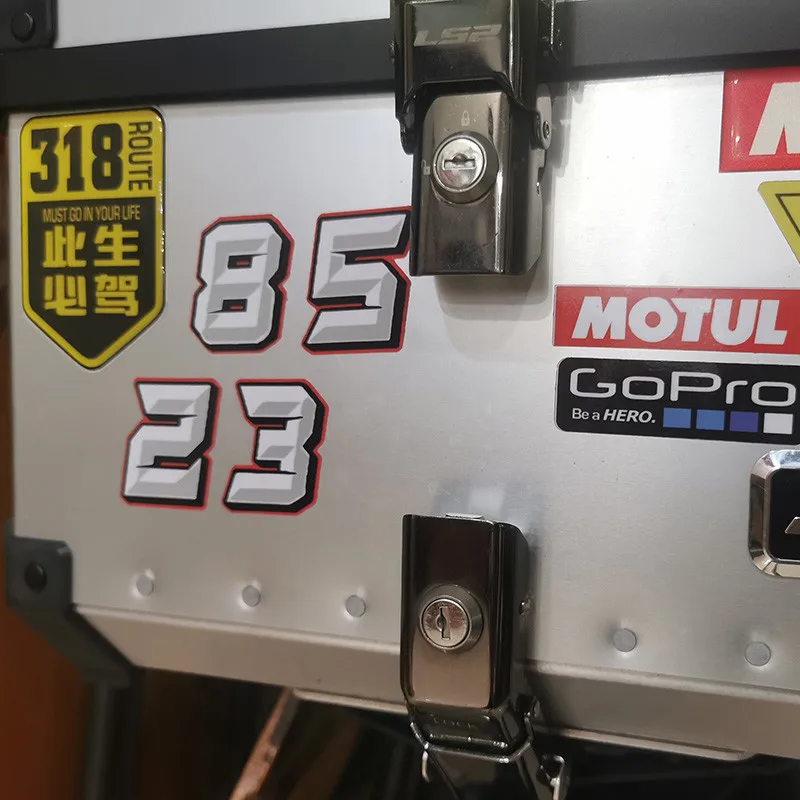 Креативный дизайн мотоциклетная наклейка с цифрами автомобильный Стайлинг