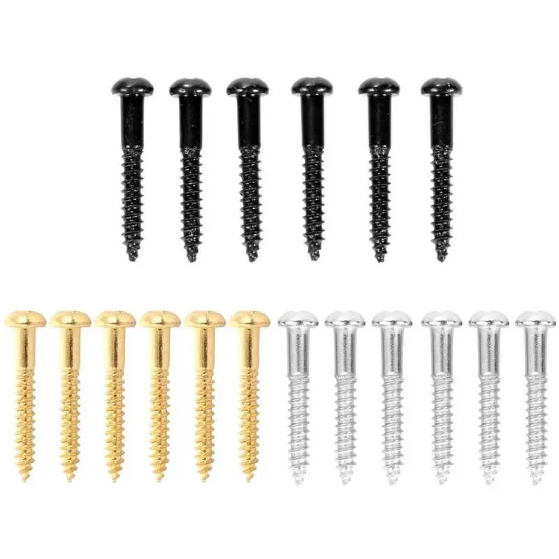 6 шт. крепежные винты для электрической бас гитары|Детали и аксессуары гитар| |