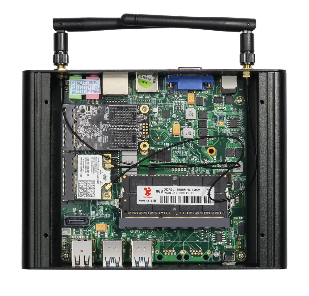 Мини ПК Intel Core i7 4500U i3 4010Y i5 4210Y 4200U Windows 10 HTPC HDMI WiFi 6xusb управления minipc настольный