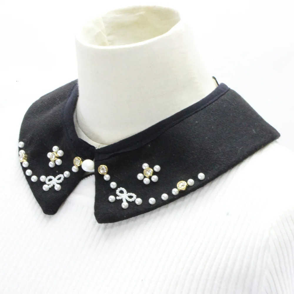 Женский шерстяной свитер с жемчужными ногтями украшение свитера свинцовый