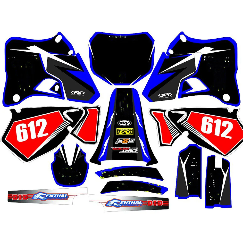 Наклейки для мотокросса с именами по номерам на заказ 3 м наклейки графические