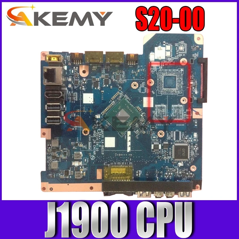 

Для Lenovo S20-00 все-в-одном AIO материнская плата Процессор: J1900 ZAA30 LA-B621P 100% тестирование полностью работу