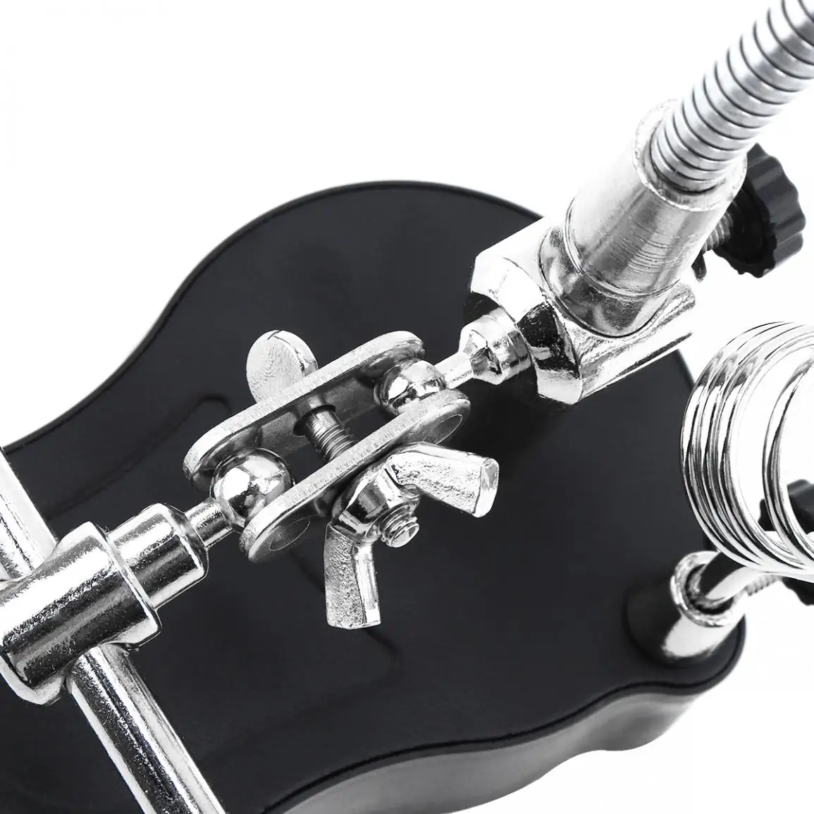 Регулируемый 3.5X 12X Рука помощи клип светодиодный светильник увеличительное