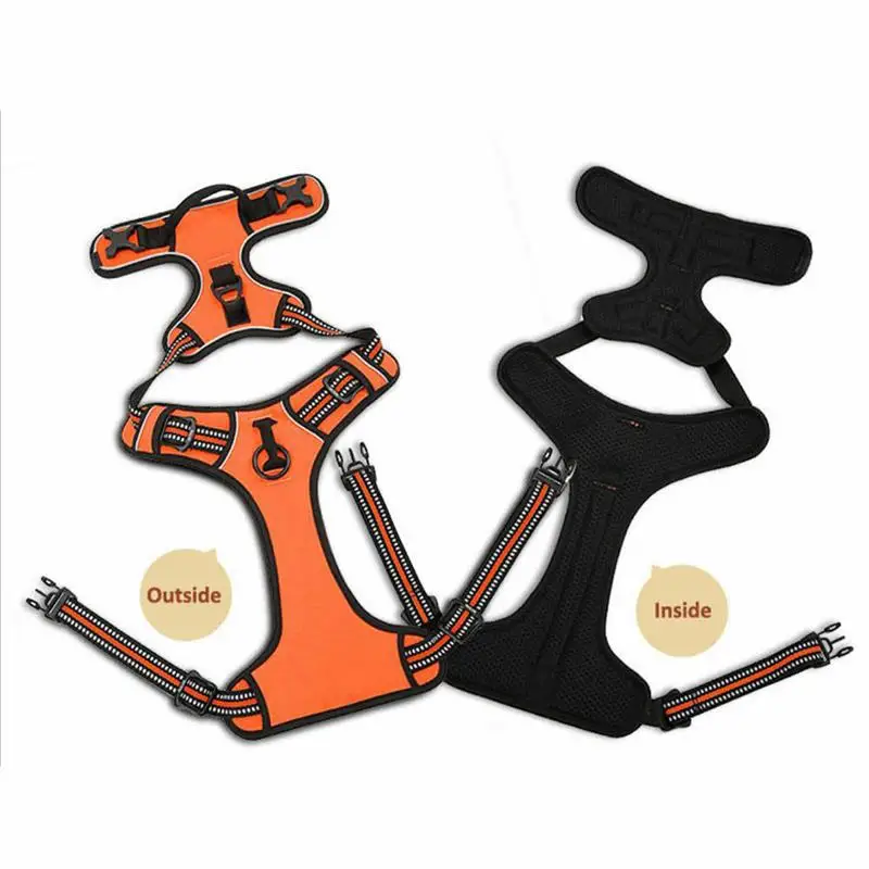 Большая собачья шлейка жилетка дышащая не тянуть упряжка для тренировки собак