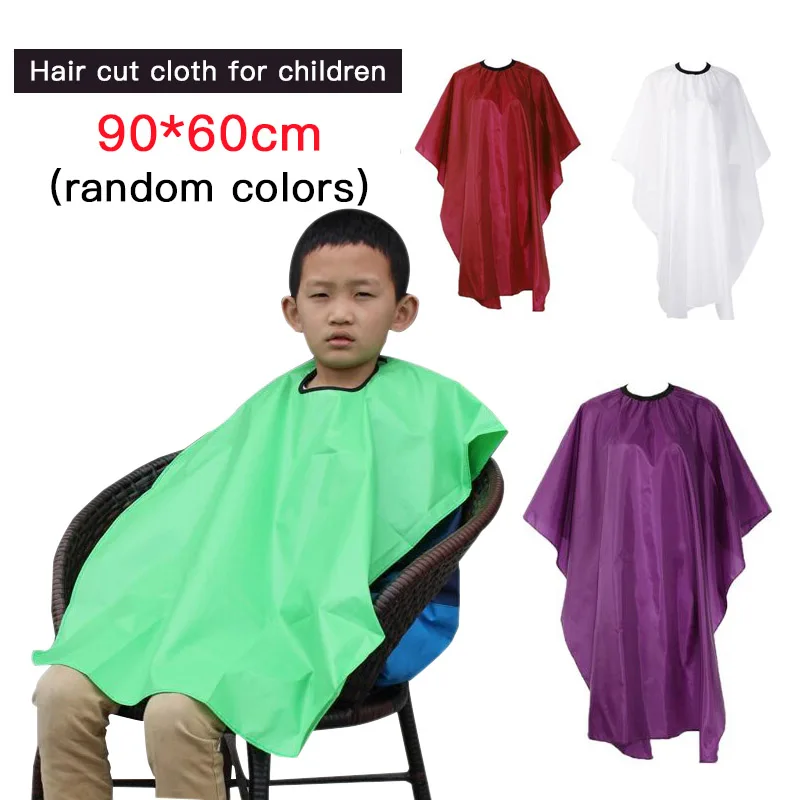 

Random Kids Hairdressing Cape Waterproof Cut Hair Cloth Wrap Professional Hair-Cut Salon Barber Cloth Wrap Protect Gown Apron