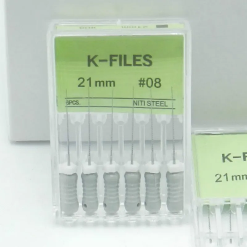 1 упаковка стоматологических NITI K-файлов для корневого канала endo K-FILE NitiFlex Dental handuse