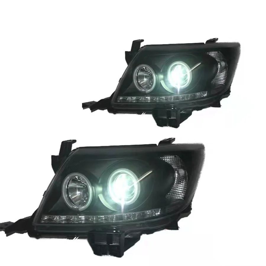 

Auto Led Head Lights Fit For Toyota Hilux Vigo 2005-2011 Head Lamp Accesembly H1 H7 Led Hid Front Lights