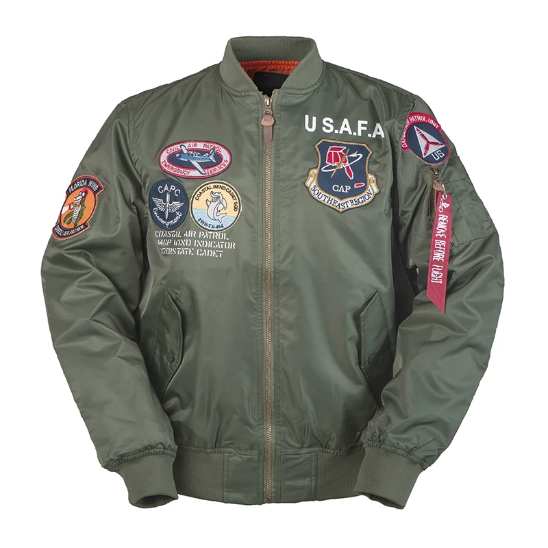 2020aw vintage USAFA men thin clothes brands military air force one top gun army USN MA1 USMC bomber flihgt jacket pilot ma1