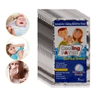 10 шт.лот Новые Медицинские охлаждающие Пластыри для снижения температуры пластырь для устранения лихорадки у младенца гель для мигрени головной боли полимерный гидрогель