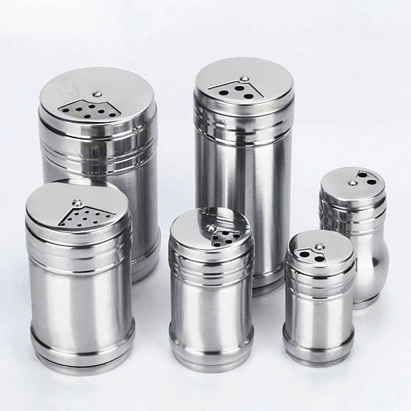 Кухонная приправа из нержавеющей стали сосуд соли специй перца шейкер складной