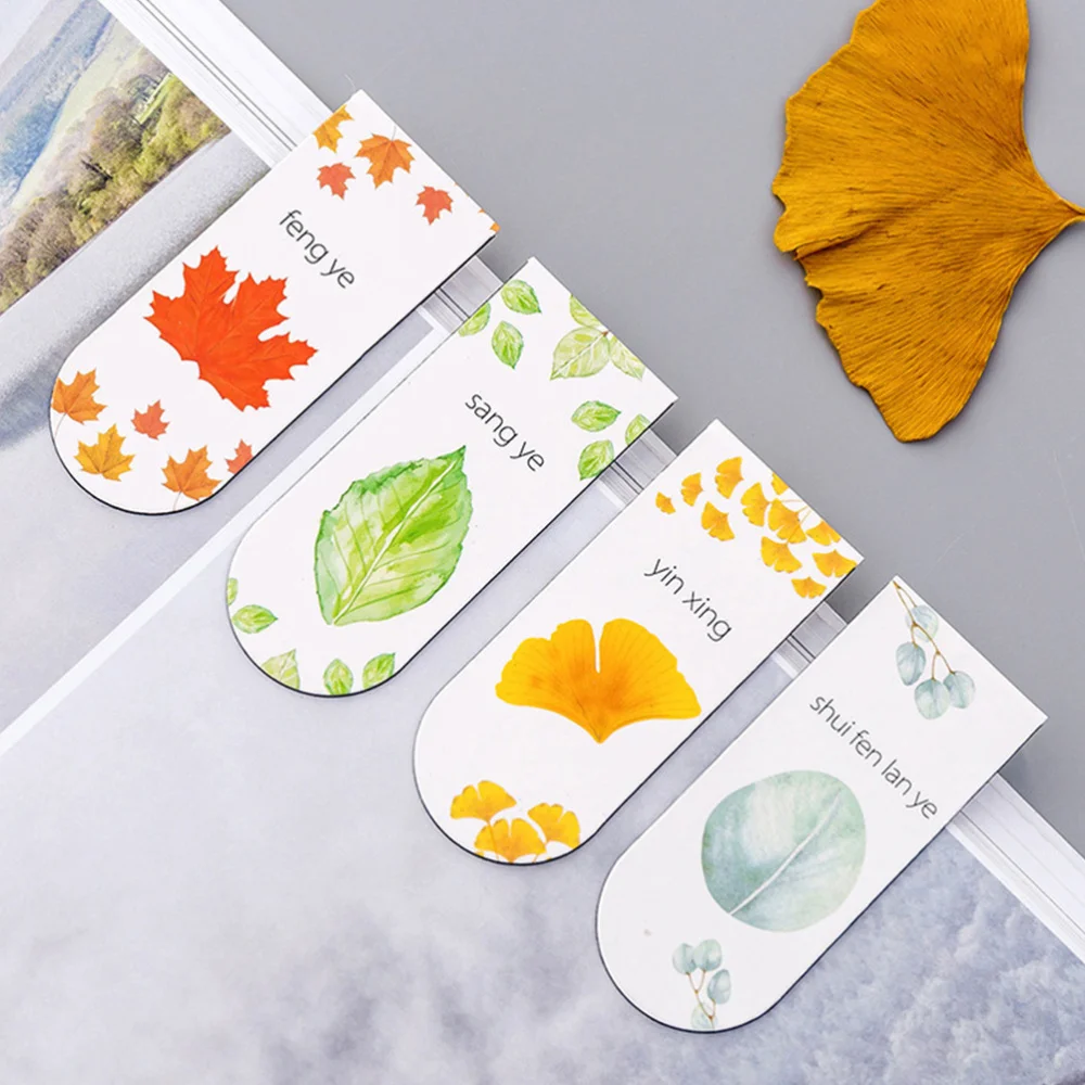 

10Pcs Magnetic Bookmarks Printing Bookmarks Students Bookmarks (Assorted Color)