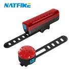Велосипедсветильник ний фонарь NATFIRE, зарядка через USB, 15-50 часов
