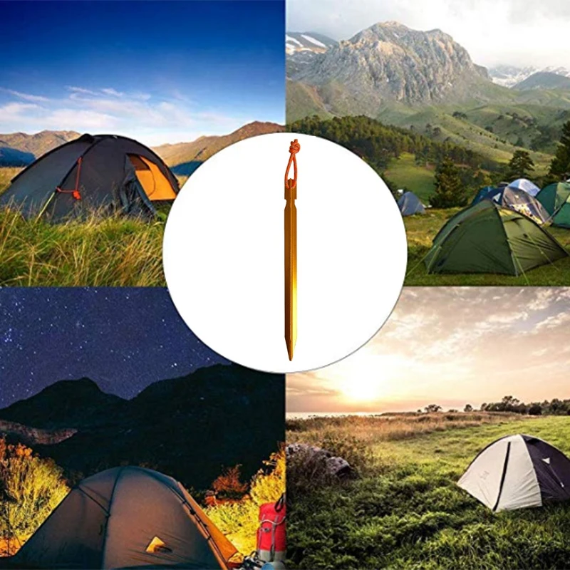 

12 Packs Outdoors Tent Stakes Pegs,Canopy Stakes Tent Pegs Beach Tent Stakes