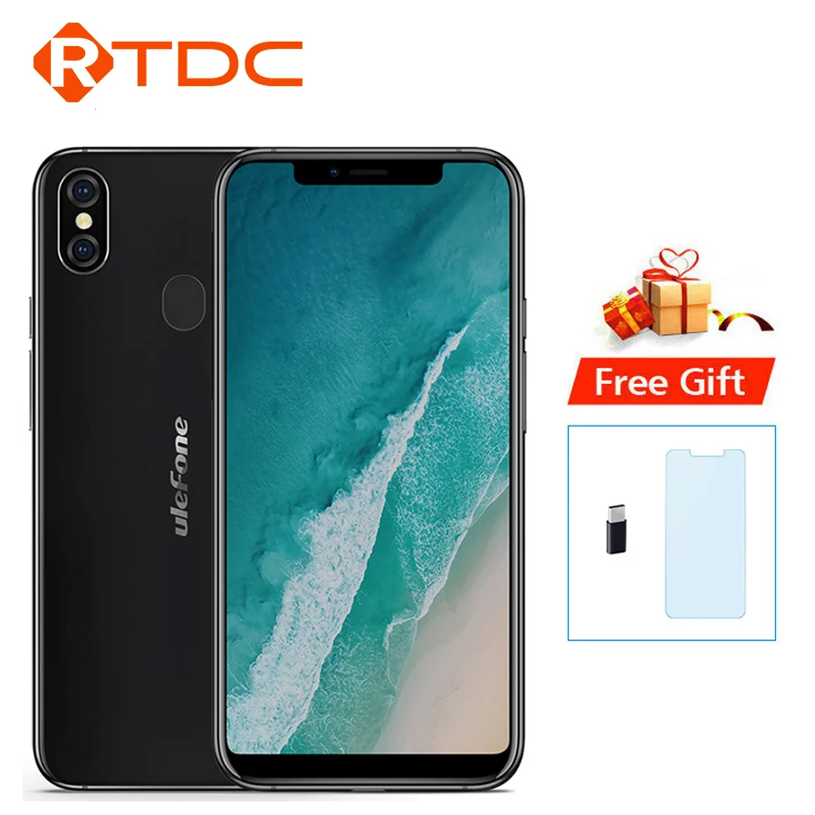 Ulefone X Face ID 5 85 &quotHD MT6763 Восьмиядерный Android 8 1 4 Гб ОЗУ 64 ПЗУ 16MP 3300 мАч двойная задняя