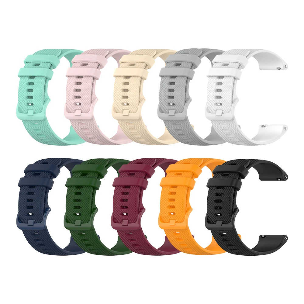 

18mm Silicone Band Strap for Garmin Vivoactive 3 4 4s Wristband for Samsung Gear S3 Frontier Galaxy Watch 3 Strap 20mm 22mm