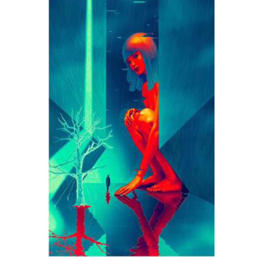 Картина Бегущий по лезвию 2049 Постер полноразмерная/круглая Алмазная 5D картина