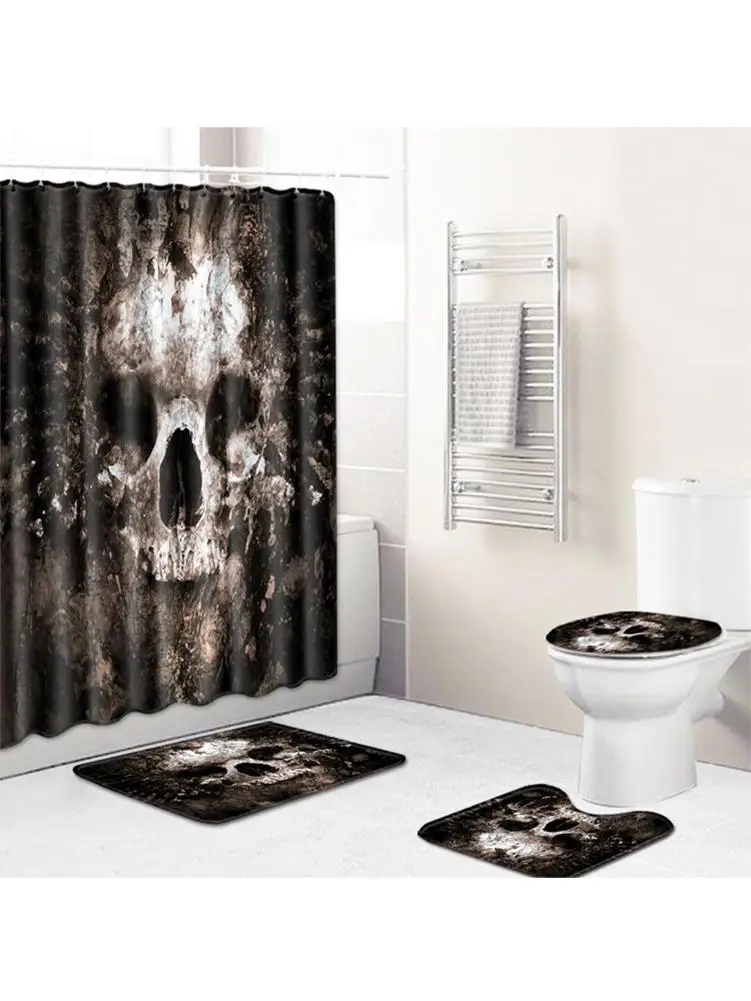 

Занавеска для душа и коврик для ванной из полиэстера, водостойкая