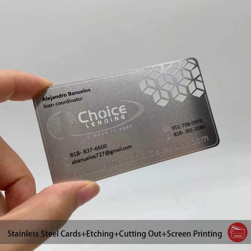 Металлическая визитная карточка из нержавеющей стали, для сувениров, индивидуальный дизайн