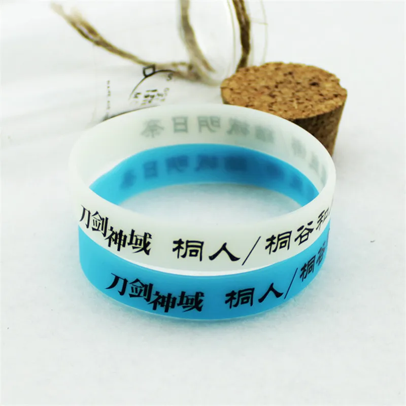 Мультяшный аниме меч искусство онлайн карамельные цвета силиконовый спортивный