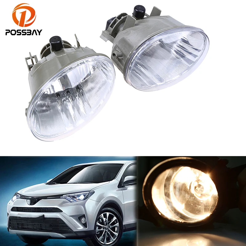 POSSBAY авто Стайлинг прозрачные линзы туман светильник для 2006 2007 2008 Toyota 4 runner с
