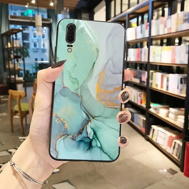 

Colored marble golden pattern luxury design Phone Case shell For Huawei honor Mate P 10 20 30 40 Pro 10i 9 10 20 8 x Lite