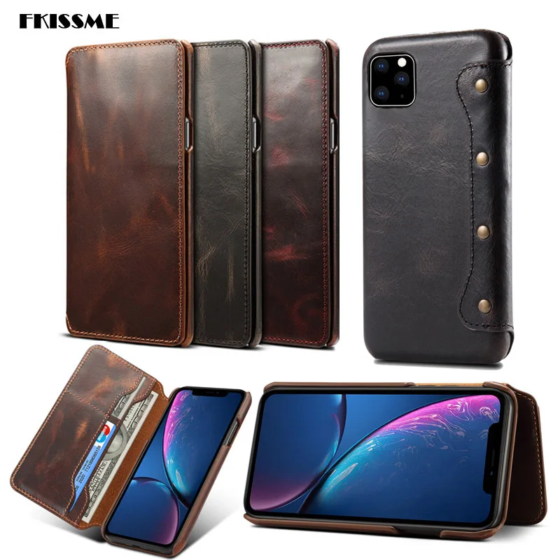 Чехол для телефона iPhone XS MAX X XR 6 6S 7 8 Plus чехол ручной работы из натуральной кожи 12 11