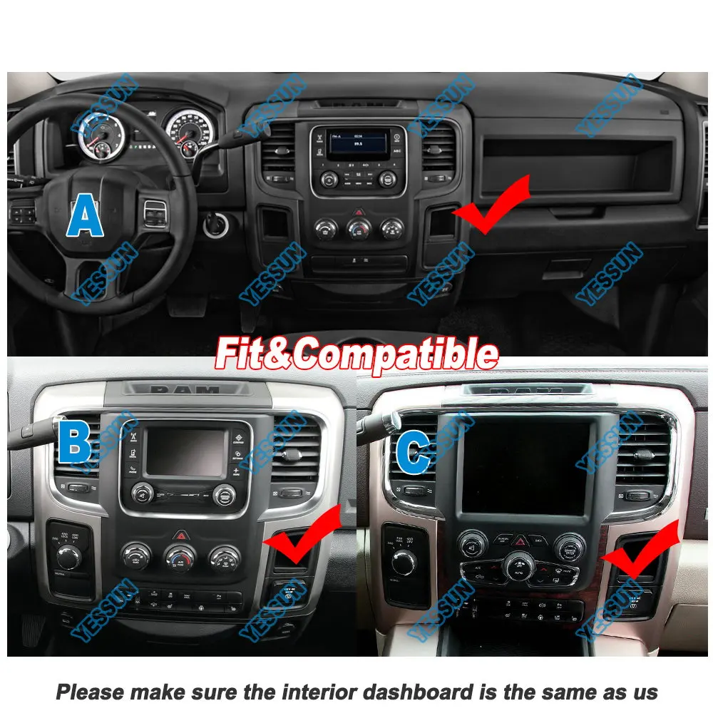 Автомобильный мультимедийный плеер Android для Dodge RAM 1500/2500/3500 2014 2018 Carplay GPS навигация