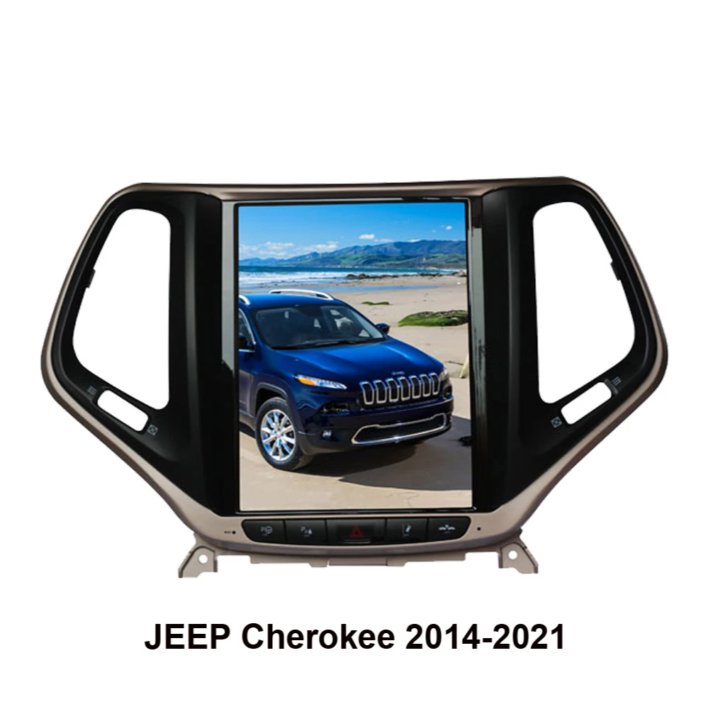10 4 &quotTesla Style Android 9 0 Автомобильный GPS-навигатор для JEEP Cherokee 2014-2022 автомобильное
